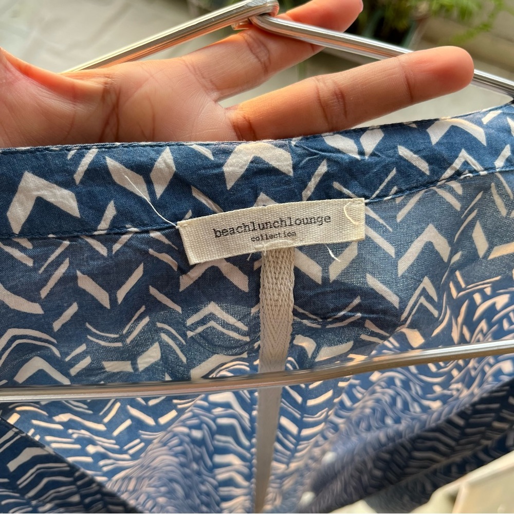 Blue Aztec Kimono Top - Picture 6 of 6